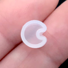Mini Moon Silicone Mold | Kawaii Jewellery Making | Stud Earring Mould | Tiny Clear Flexible Mold for UV Resin (6mm x 7mm)