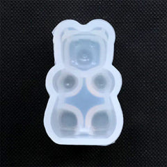 Bear Animal Silicone Mold | Bear Candy Mold | Kawaii Resin Cabochon Making | Decoden Supplies (21mm x 34mm)