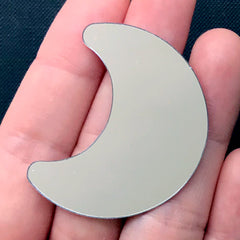 Moon Mirror Silicone Mold | Magical Girl Mirror Wand Mould | Kawaii Resin Art Supplies (44mm x 110mm)