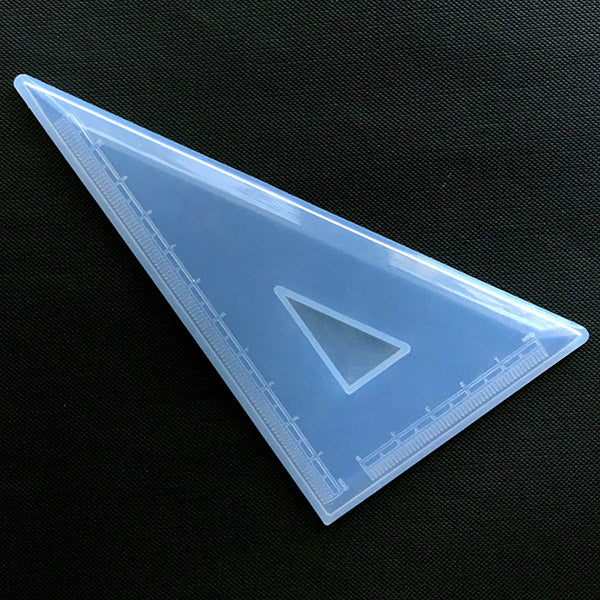 Mould Ruler Triangle Ruler Silicone Mold | Triangular Ruler Mould | Stationery Mol ...