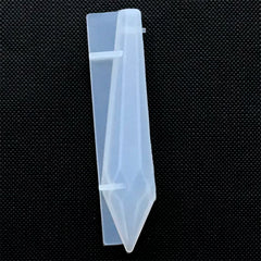 Faceted Quartz Shard Point Silicone Mold | Pointed Crystal Mould | Epoxy Resin Jewellery DIY | UV Resin Supplies (15mm x 62mm)