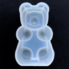 Large Bear Candy Silicone Mold | Animal Cabochon Mold | Kawaii UV Resin Art | Epoxy Resin Flexible Mold (44mm x 75mm)