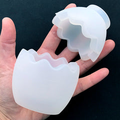 Egg Shaped Storage Box Silicone Mold | Cute Trinket Box DIY | Easter Craft Supplies | Resin Art (62mm)