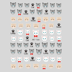 Mini Kitty Cat Sticker | Animal Pet Nail Decoration | Resin Inclusions | Nail Art Supplies