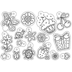 Kawaii Shrink Plastic Sheet with Food Animal Flower Drawing | Ready to Use Shrinkable Plastic Film | Make Your Own Pendant (1 Sheet / Translucent / 20cm x 29cm)