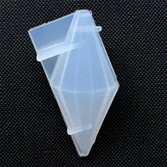 Rhombus Crystal Point Silicone Mold | Faceted Quartz Mould | UV Resin Jewelry DIY | Epoxy Resin Art Supplies (21mm x 44mm)