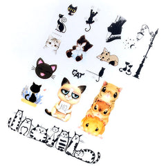 Kitty Image Clear Film Sheet for Resin Art Decoration | Cat Hamster Animal Pet Embellishments | UV Resin Craft Supplies