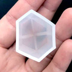 Chunky Crystal Shard Point Silicone Mold | Pointed Quartz Mould | UV Resin Jewellery DIY | Epoxy Resin Crafts (28mm x 51mm)