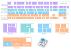 Keycap Silicone Mold for Resin Art (Full Set with Keycaps Puller) | Kawaii Geek Mechanical Keyboard DIY | Resin Decoration Supplies