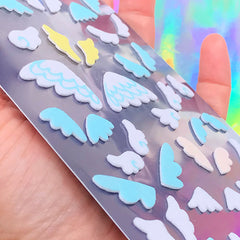 Angel Wing Felt Stickers | Kawaii Deco Sticker | Home Decoration | Scrapbook Embellishments