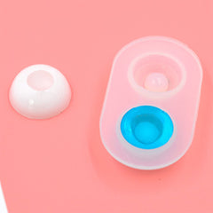 12mm Doll Eye Mold | Doll Pupil Silicone Mold | DIY Doll Eyes | Clear Mold for UV Resin (12mm Diameter & 6mm Inner)