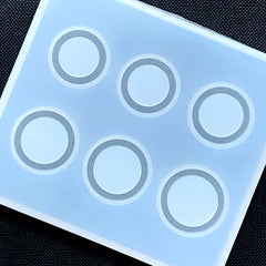 Assorted Ring Silicone Mold (6 Cavity) | Circle Mold Assortment | Epoxy Resin Jewelry DIY | Soft Clear Mold for UV Resin