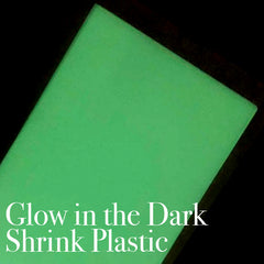 Glow in the Dark Shrink Plastic Sheet | Shrinkable Plastic Film | Kawaii Brooch DIY | Cute Pendant Making | Papercraft Supplies (1 Sheet / Translucent / 20cm x 29cm)