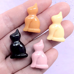 Assorted Fake Chocolate Cabochons | Kawaii Sweet Decoden Phone Case | Faux Candy Embellishments (4 pcs / Mix / 14mm x 24mm)