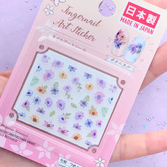 CLEARANCE Floral Stickers for Nail Decoration | Mini Flower Nail Art Sticker | Clear Sticker for Resin Crafts