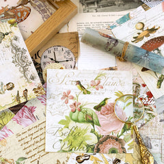 Decoupage Paper with Antique Styled Images | Embellishments for Scrapbook | Origami Paper | Folding Paper