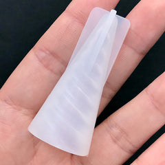 Small Unicorn Horn Silicone Mold | Magical Girl Resin Craft Supplies | Clear Soft Mold for UV Resin | Epoxy Resin Art (19mm x 51mm)