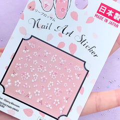Mini Sakura Stickers | Cherry Blossom Nail Design | Flower Embellishments for Resin Art | Floral Decoration