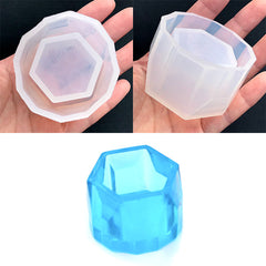 Hexagon Container Silicone Mold | Small Box Mold | Mini Flower Pot DIY | Epoxy Resin Supplies (50mm x 33mm)