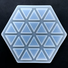 Geometric Coaster Silicone Mold | Hexagon Coaster DIY | Home Decoration | Epoxy Resin Craft Supplies (154mm x 133mm)