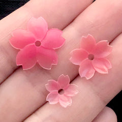 3D Sakura Silicone Mold (3 Cavity) | Cherry Blossom Mold | Flower Embellishment Making | Clear Mold for UV Resin Jewelry DIY