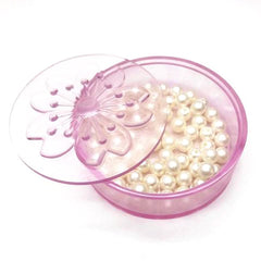 Sakura Trinket Box Silicone Mold | Cherry Blossom Flower Box Mold | Round Container Mold | Kawaii Resin Craft Supplies (80mm x 25mm)