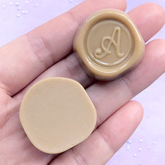 Realistic Milk Chocolate Cabochons | Faux Sweets Embellishments | Phone Case Decoden | Kawaii Food Jewellery DIY (2 pcs / Light Brown / 28mm)