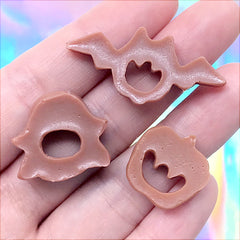 Halloween Biscuit Cabochon Assortment | Faux Cookie Embellishments | Kawaii Decoden Phone Case DIY (3 pcs)