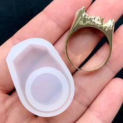 Faceted Ring Silicone Mold, Resin Jewellery Mold, Create Your Own Ri, MiniatureSweet, Kawaii Resin Crafts, Decoden Cabochons Supplies