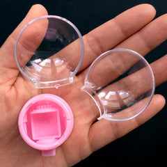 Miniature Gumball Machine | Dollhouse Bubblegum Machine | Movable Bubble Gum Vending Machine (1 piece / Pink / 41mm x 70mm)