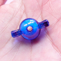 Kawaii Candy Beads | AB Plastic Beads | Aurora Borealis Acrylic Beads (Dark Blue / 10 pcs / 11mm x 22mm)