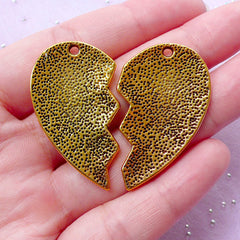 CLEARANCE Best Bitches Charm | Gift for Best Friend | Best Bitch Jewelry (Set of 2 pcs / Antique Gold)
