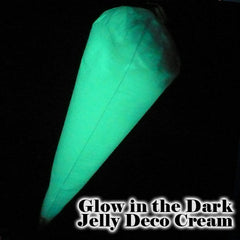 Glow in the Dark Deco Cream | Kawaii Whip Cream | Decoden Phone Case | Faux Whipped Cream Clay | Sweet Deco | Fake Food Craft (50g / Translucent White / FREE Pastry Bag)