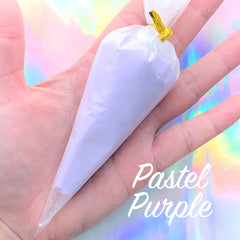 Kawaii Decoden Whip Cream | Pastel Phone Case Sweet Deco Cream Clay | Faux Food | Fake Dessert DIY (50g / Opaque Pastel Light Purple)