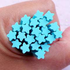 Kawaii Clay Cane Supplies | Blue Star Polymer Clay Cane | Fimo Nail Decoration & Resin Art