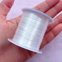 Elastic String | Clear Beading Cord | Strong & Stretchy Thread | 0.8mm Line (10 Meters)