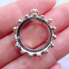 Stainless Steel Lace Edge Bezel Cups / Pendant Trays – 10-20mm Cabochon Settings
