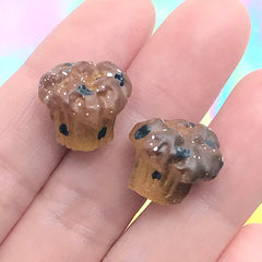 Kawaii Resin Cabochon / Muffin Cabochon in 3D (2pcs / 15mm x 13mm) Dollhouse Miniature Sweets Deco Doll Food Decoden Phone Case FCAB148