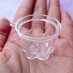 Miniature Jelly Pudding Cup Charms | Fake Sweets Jewelry Making | Faux Food Craft (4 pcs / 32mm x 23mm)