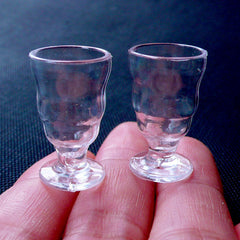 DEFECT Miniature Hurricane Glass, Dollhouse Drinking Glasses, Doll H, MiniatureSweet, Kawaii Resin Crafts, Decoden Cabochons Supplies