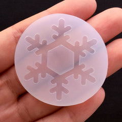 Snowflake Soft Mold | Christmas Embellishment DIY | UV Resin Silicone Mould | Winter Decor (34mm x 39mm)