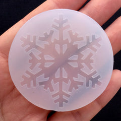 Large Snowflake Flexible Mold | Christmas Cabochon Mold | Resin Decoden Piece DIY | Christmas Ornament Making (43mm x 49mm)