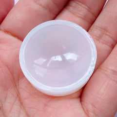 Round Dome Cabochon Silicone Mold | Flexible Mould for Resin Craft (25mm x 7mm / 1 inch)
