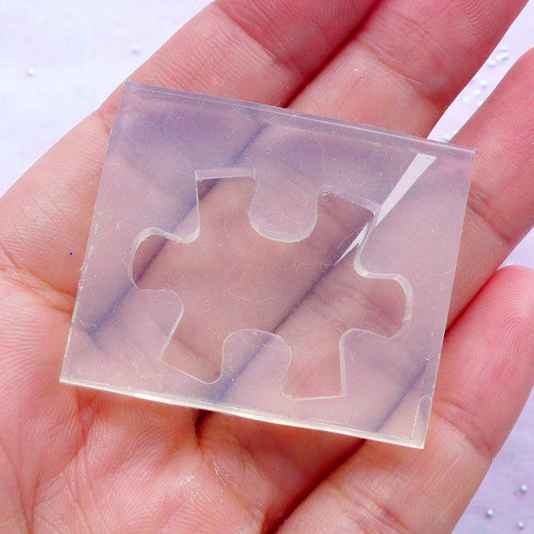 Puzzle Silicone Mold | Resin Cabochon Flexible Mould | Autism Awareness Jewelry (29mm x 23mm)