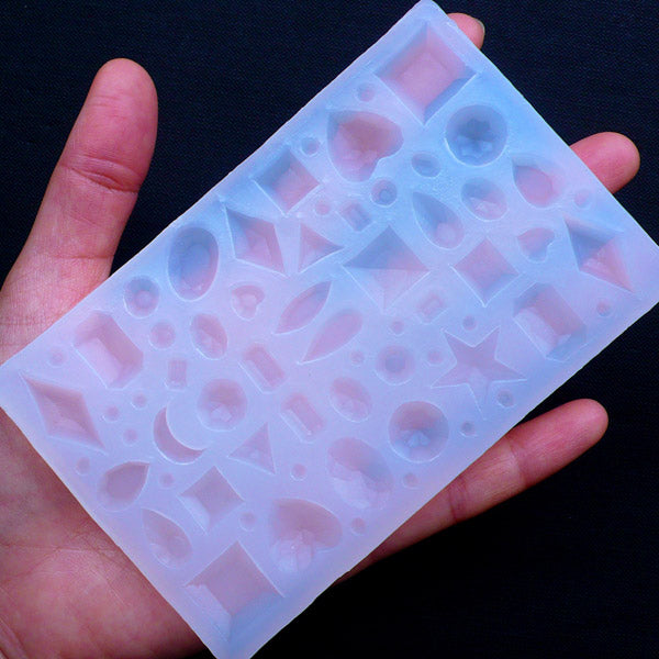 Rhinestone Flexible Mold in Various Shapes (64 Cavity) | Silicone Moul ...