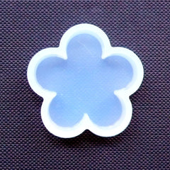 Plum Flower Flexible Mold | Silicone Mould for Kawaii Resin Crafts | Floral Cabochon Making (29mm x 29mm)