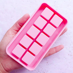 Flexible Square Cube Silicone Mold (10 Cavity) | Resin Jewellery DIY | Kawaii Resin Craft Supplies (16mm x 16mm)