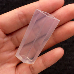 Rhombus Bar Silicone Mold for Resin Jewellery DIY | UV Resin Mould | Clear Soft Mold | Resin Art Supplies (9mm x 14mm x 46mm)