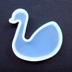 Swan Silicone Flexible Mold | Kawaii Cabochon Making | Resin Art Supply (39mm x 43mm)
