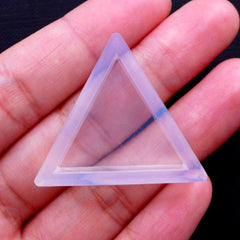 Triangle Flexible Mould | Geometry Silicone Mold | Resin Pendant DIY | Clay Jewelry Making (25mm x 22mm)